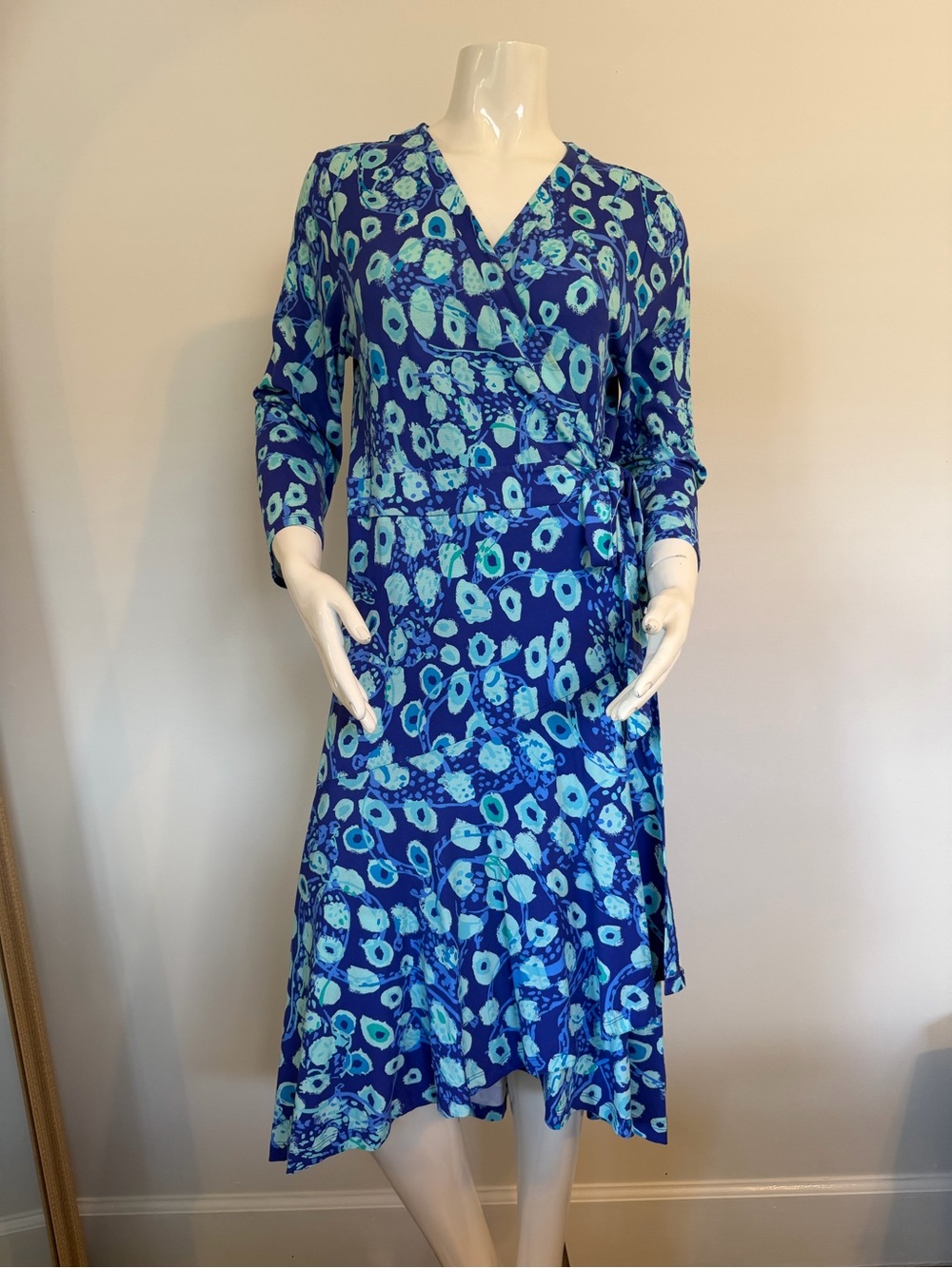 Lilly Pulitzer Rosaline Wrap dress Royal Blue Size large